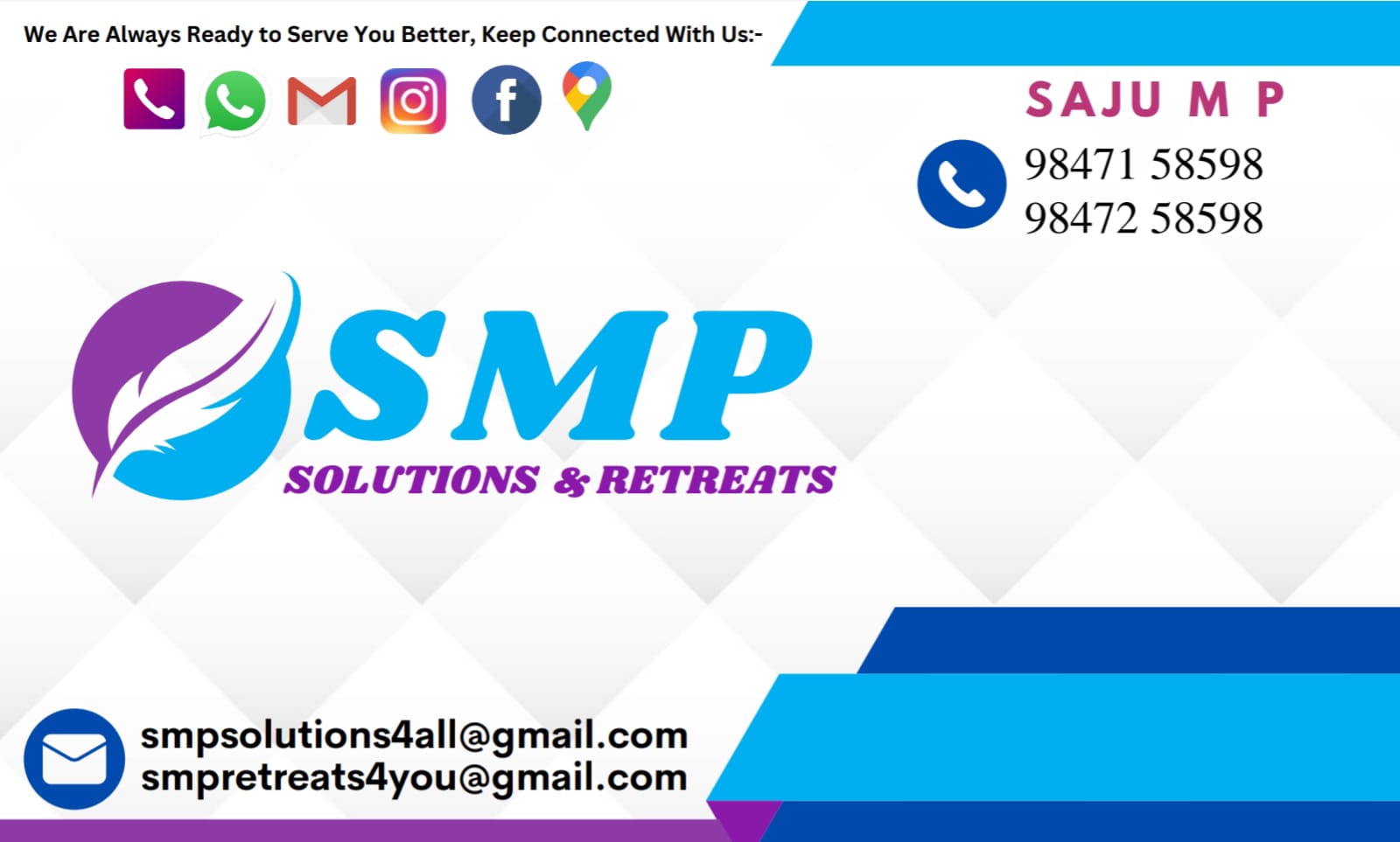 SMP SOLUTIONS AND RETREATS